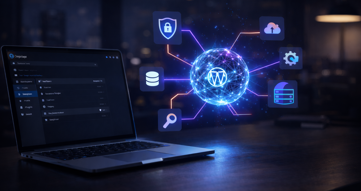 WordPress admin dashboard showing theme file editor disabled due to security and hosting restrictions